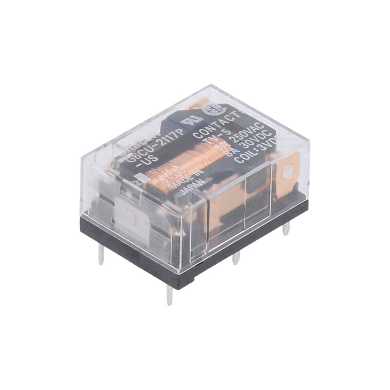 Releu: electromagnetic; SPST-NO + SPST-NC; Ubobină: 3VDC; G6C Releu: electromagnetic; SPST-NO + SPST-NC; Ubobină: 3VDC; G6C