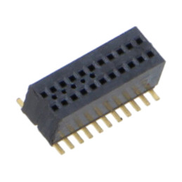 Conector: PCB-PCB; mamă; PIN: 22; 0,8mm; CLE; aurit; SMT; soclu; 2,7A