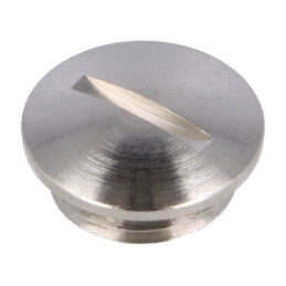 Capac de protecţie; M40; 1,5; IP54; alamă; Acoperire: nichel; 8,5mm