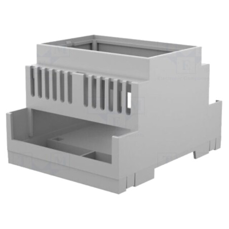 Carcasă: pentru şină DIN; Y: 90mm; X: 71,2mm; Z: 53mm; PPO; gri