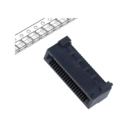 Conector: PCB-PCB; mamă; PIN: 40; 0,8mm; HSEC8; aurit; SMT; soclu