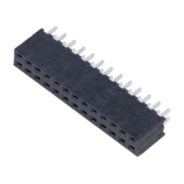 Conector: şiruri pini; mamă; PIN: 26; 2mm; aurit; THT; soclu; drept
