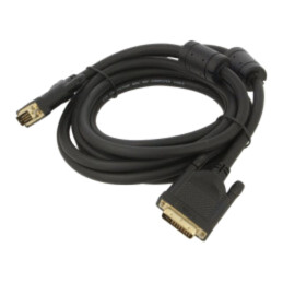 Cablu; dual link; DVI-D (24+1) mufă,din ambele părţi; PVC; 3m