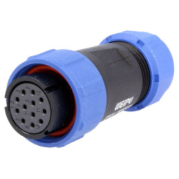 Mufă; SP21; mamă; PIN: 12; IP68; 7÷12mm; 5A; lipire; pe cablu; 400V