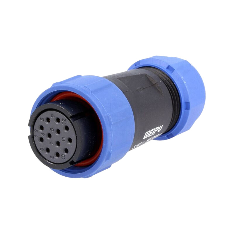 Mufă; SP21; mamă; PIN: 12; IP68; 7÷12mm; 5A; lipire; pe cablu; 400V
