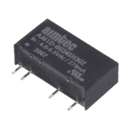 Convertor: DC/DC; 2W; Uintr: 4,5÷5,5VDC; Uieş: 24VDC; Iieş: 83mA