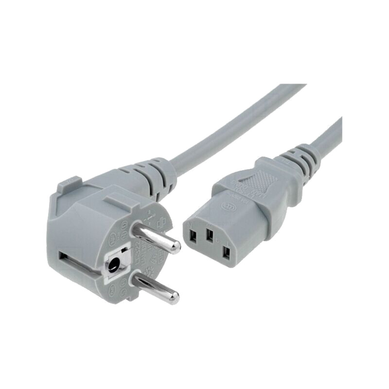 Cablu; 3x1mm2; CEE 7/7 (E/F) ştecăr în unghi,IEC C13 mamă; PVC