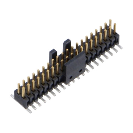 Conector: şiruri pini; tată; PIN: 40; 1,27mm; gold flash; SMT; soclu