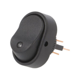 ROCKER; SPST; Poz: 2; ON-OFF; 30A/12VDC; albastră; LED; RD; UL94V-2