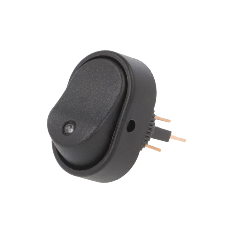 ROCKER; SPST; Poz: 2; ON-OFF; 30A/12VDC; albastră; LED; RD; UL94V-2