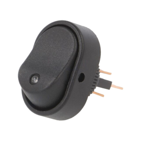 ROCKER; SPST; Poz: 2; ON-OFF; 30A/12VDC; albastră; LED; RD; UL94V-2
