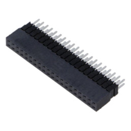 Conector: şiruri pini; tată; PIN: 40; 2,54mm; cositorit; THT; soclu