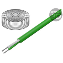 Cablu de compensaţie K; Izolaţie: PVC; Fire: 2; Formă: ovală
