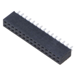 Conector: şiruri pini; mamă; PIN: 30; 2,54mm; aurit selectiv; THT