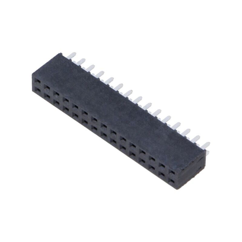 Conector: şiruri pini; mamă; PIN: 30; 2,54mm; aurit selectiv; THT
