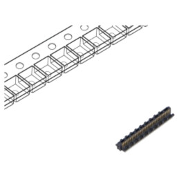 Conector: PCB-PCB; tată; PIN: 50; 0,4mm; ST4; aurit; SMT; soclu; 1,6A