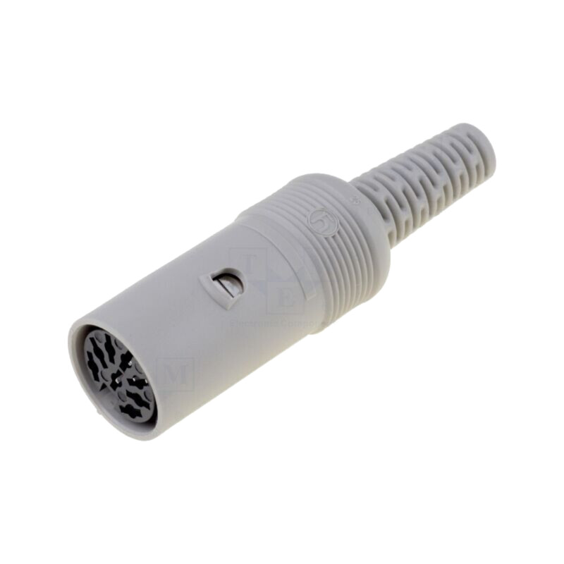 Conector: DIN; mufă; mamă; PIN: 8; Dispunere: 262°; drept; pe cablu