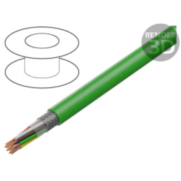 Cablu: de codificare; hibrid,ÖLFLEX® SERVO FD 798 CP; verde