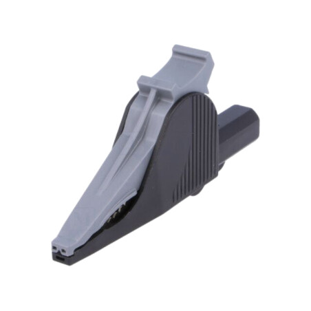 Bornă crocodil; 36A; neagră; Capacitate prindere: max.41mm; 1kV