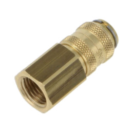 Conector rapid; simplu; max.35bar; alamă; Etanşare: cauciuc NBR