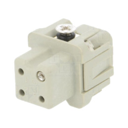 Conector: HDC; inserturi de contact; mamă; HDC; PIN: 4; 3+PE; 10A