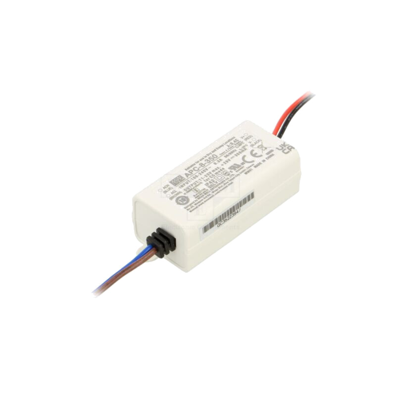 Alimentator: pulsatoriu; LED; 8W; 11÷23VDC; 350mA; 90÷264VAC; IP42