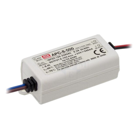 Alimentator: pulsatoriu; LED; 7,7W; 5÷11VDC; 700mA; 90÷264VAC; IP42