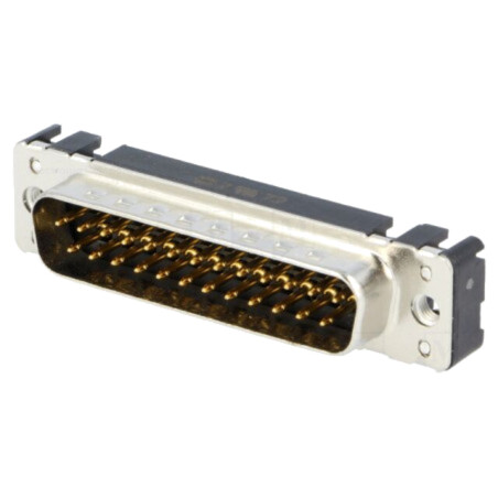 D-Sub; PIN: 25; soclu; tată; pentru PCB; drept; THT; M3