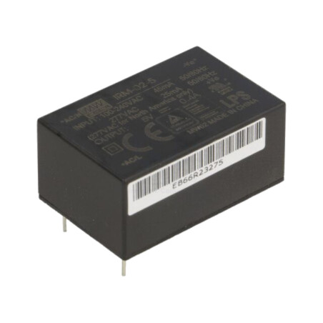 Convertor: AC/DC; 2W; Uintr: 85÷305VAC,120÷430VDC; Uieş: 5VDC; 70%