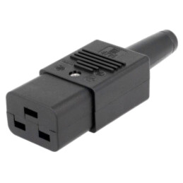 Conector: alimentare AC; mufă; mamă; 16A; 250VAC; IEC 60320; drept