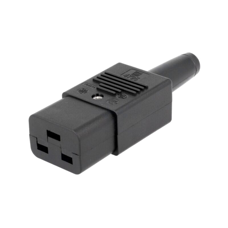 Conector: alimentare AC; mufă; mamă; 16A; 250VAC; IEC 60320; drept