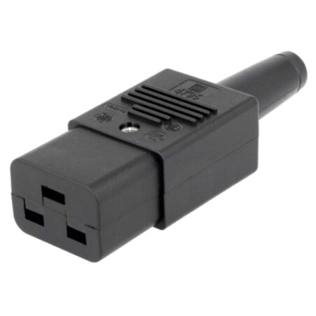 Conector: alimentare AC; mufă; mamă; 16A; 250VAC; IEC 60320; drept