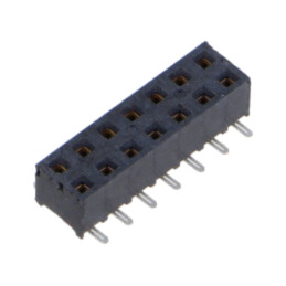 Conector: şiruri pini; mamă; PIN: 14; 2mm; aurit; SMT; soclu