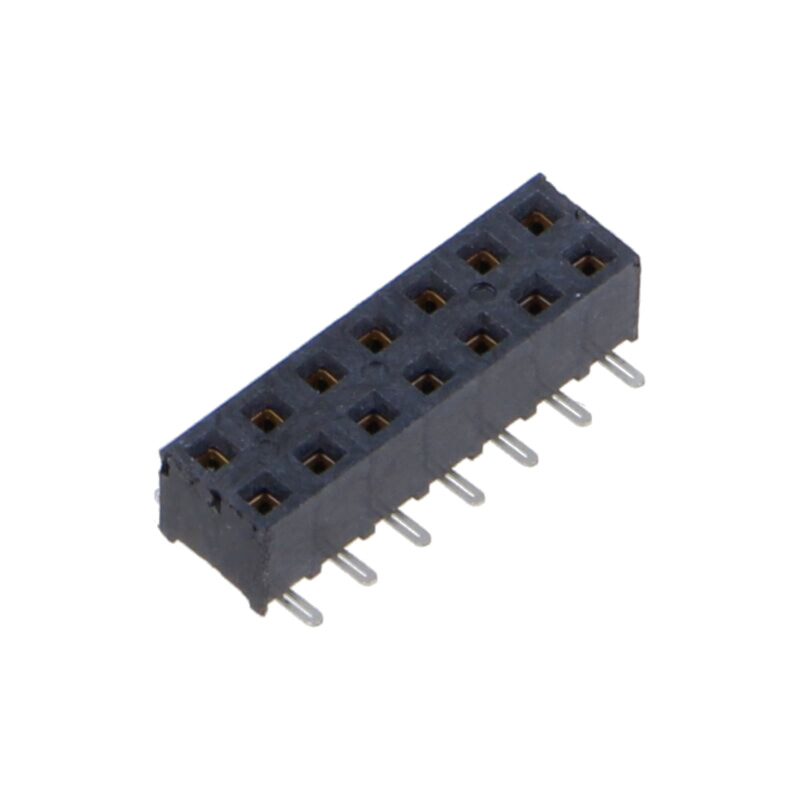 Conector: şiruri pini; mamă; PIN: 14; 2mm; aurit; SMT; soclu