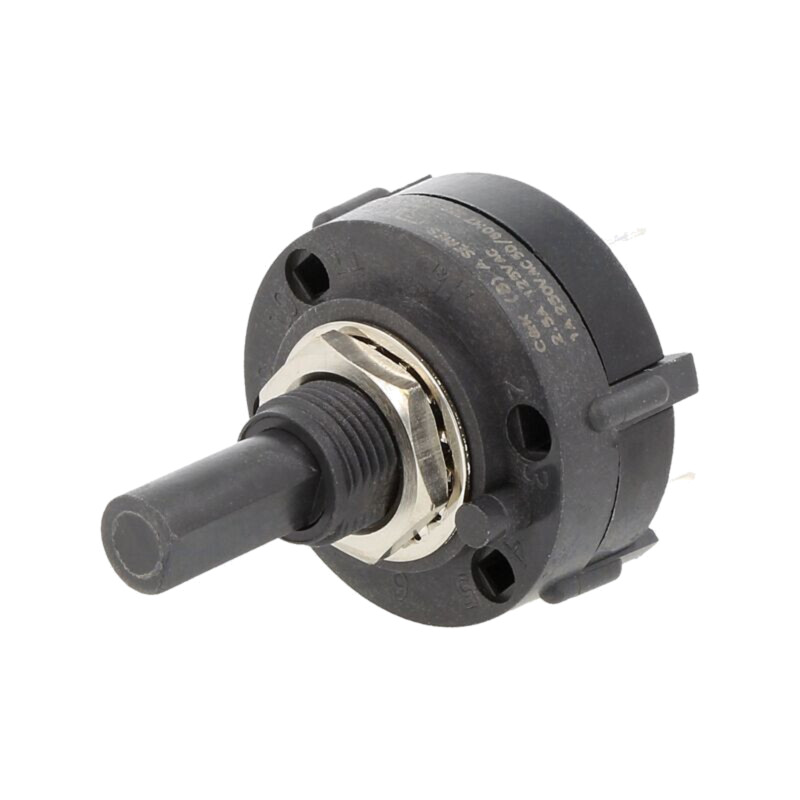 Comutator: rotativ; Poz: 4; SPDT; 2,5A/125VAC; 0,35A/125VDC; 90°