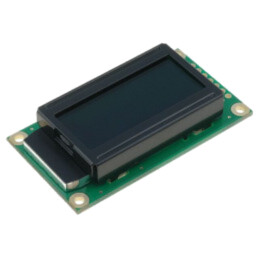 Afişaj: LCD; alfanumerice; FSTN Negative; 8x2; neagră; LED; PIN: 14