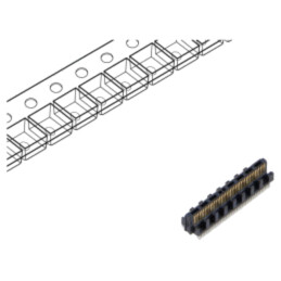 Conector: PCB-PCB; tată; PIN: 40; 0,4mm; ST4; aurit; SMT; soclu; 1,6A