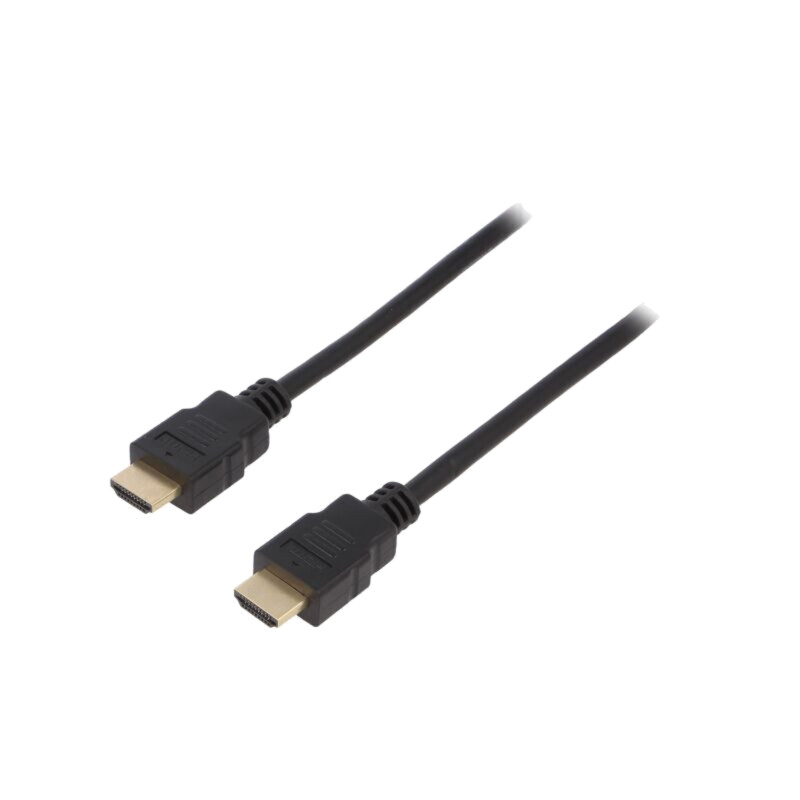 Cablu; HDMI 2.1; HDMI mufă,din ambele părţi; 1m; negru