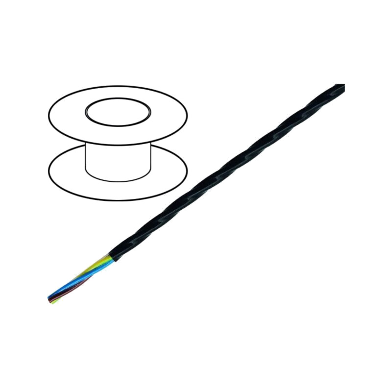 Cablu; ÖLFLEX® HEAT 205 MC; 3G1mm2; litat; Cu; FEP; negru; Clasa: 5 Cablu; ÖLFLEX® HEAT 205 MC; 3G1mm2; litat; Cu; FEP; negru; Clasa: 5