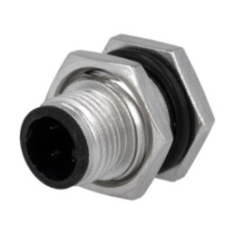 Conector: M12; soclu; PIN: 4; tată; cod A-DeviceNet / CANopen; THT