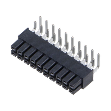 Conector: PCB-PCB; soclu; miniMATE; mamă; PIN: 20; în unghi 90°