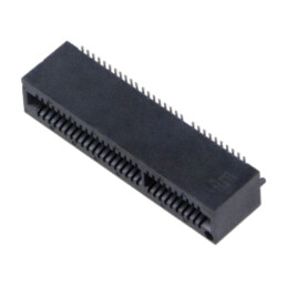 Conector: de margine; PIN: 60; 1mm; aurit; SMT; pentru PCB