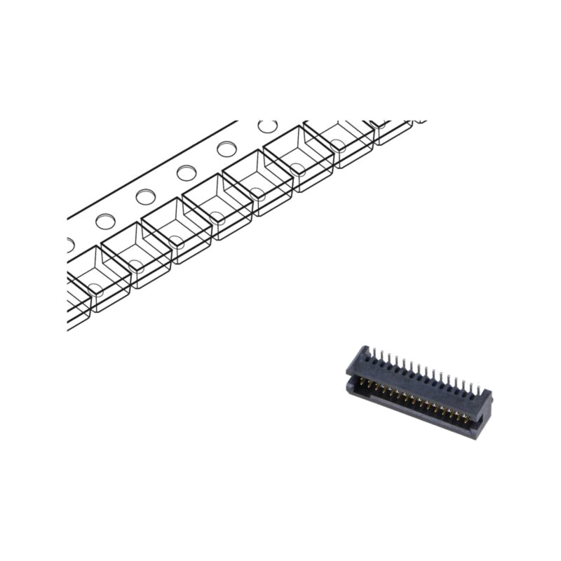 Conector: PCB-PCB; tată; PIN: 30; 1,27mm; TFM; argintat selectiv Conector: PCB-PCB; tată; PIN: 30; 1,27mm; TFM; argintat selectiv