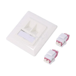 Conector: fibră optică; soclu,cuplă; duplex; LC,din ambele părţi
