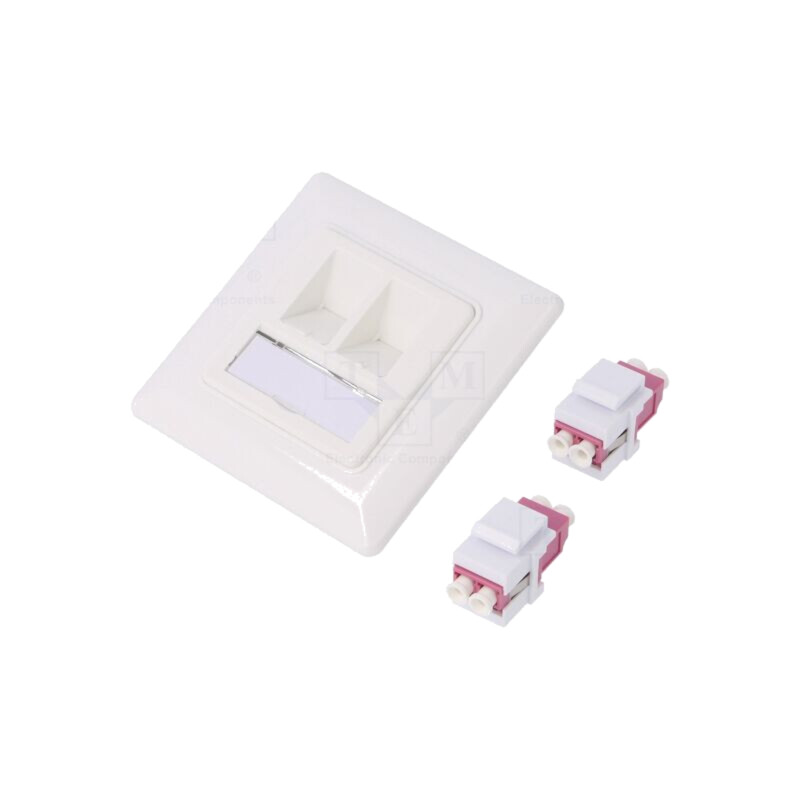 Conector: fibră optică; soclu,cuplă; duplex; LC,din ambele părţi