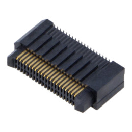 Conector: PCB-PCB; tată; PIN: 50; 0,8mm; ERM8; aurit; SMT; soclu; 1,4A