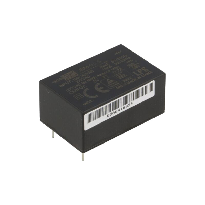 Convertor: AC/DC; 1W; Uintr: 85÷305VAC,120÷430VDC; Uieş: 5VDC; 70%