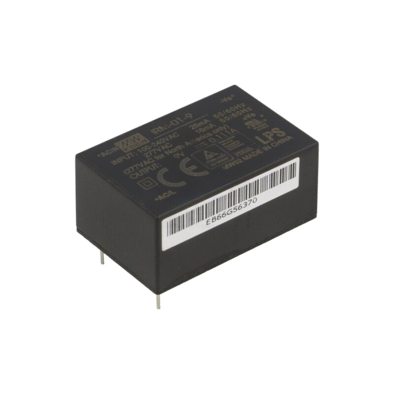 Convertor: AC/DC; 1W; Uintr: 85÷305VAC,120÷430VDC; Uieş: 9VDC; 72%