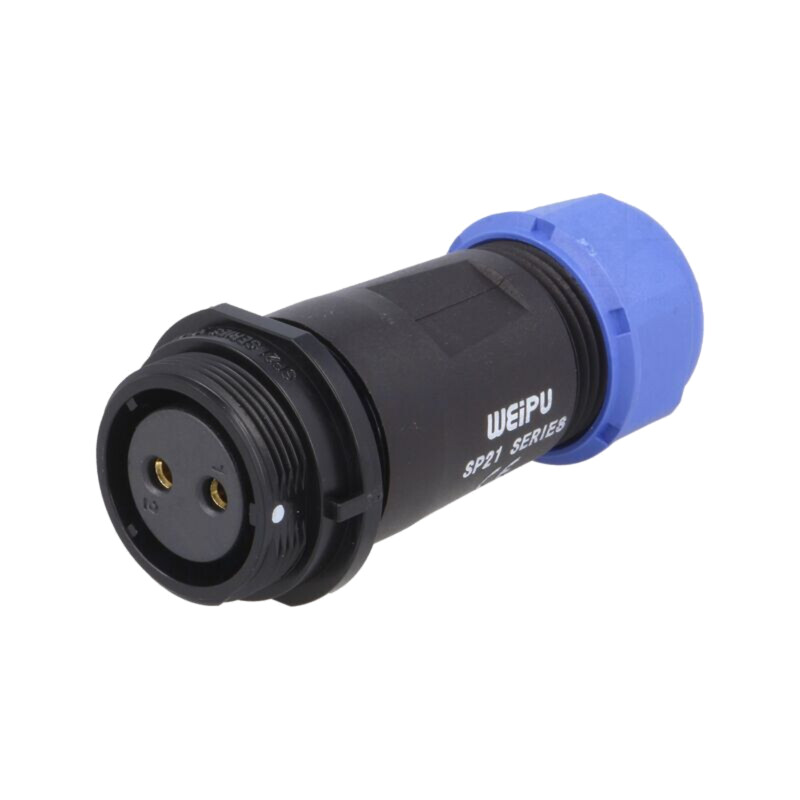 Mufă; SP21; mamă; PIN: 2; IP68; 7÷12mm; 30A; lipire; pe cablu; 500V