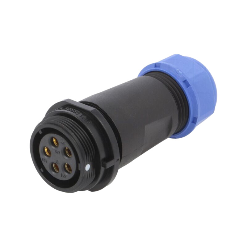 Mufă; SP21; mamă; PIN: 5; IP68; 7÷12mm; 10A; terminal cu şurub; 500V